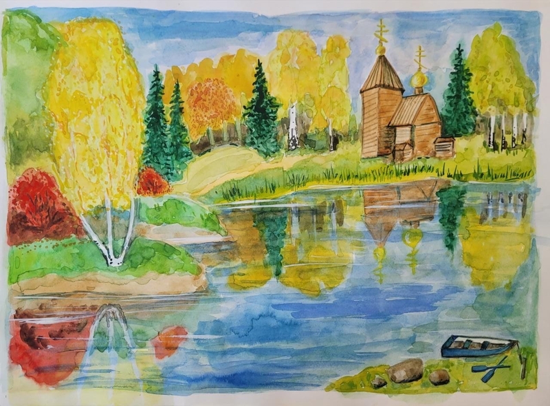 Тихая осень. Евстегнеева Александра ученица 11 класса МБОУ СОШ п. Оротукан