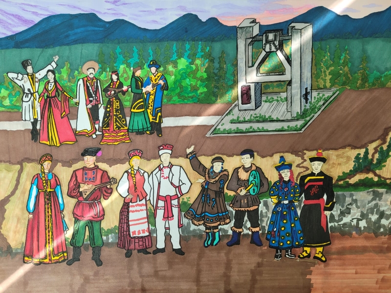 Национальная палитра моего поселка. Елданцева Валерия ученица 11 класса МБОУ СОШ п. Дебин