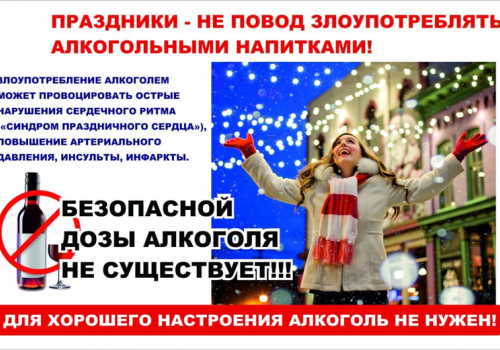 Профилактика злоупотребления алкоголем в новогодние праздники