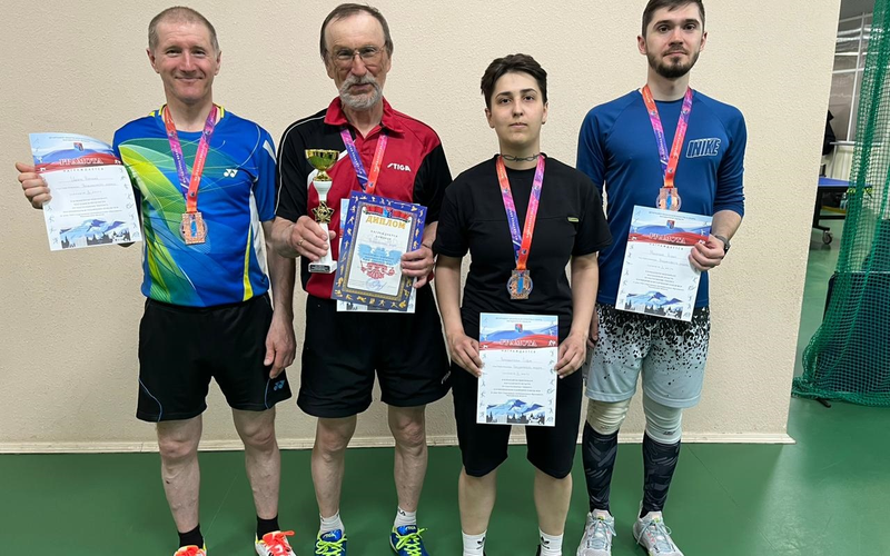 «Бронза» в областном первенстве по настольному теннису